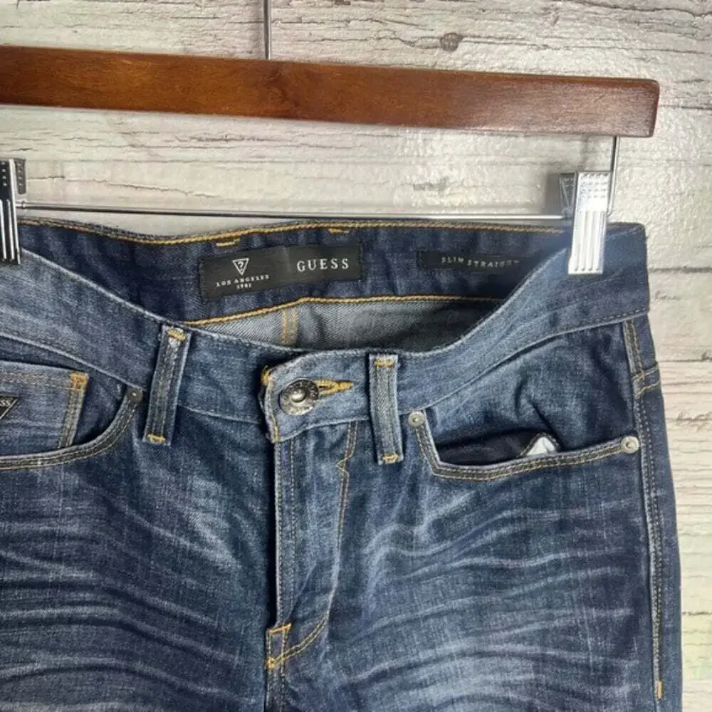 Guess Men's Slim Straight jeans Blue Denim Size size 29